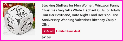 Stocking Stuffer Checkout Screen Stocking Stuffer Checkout Screen