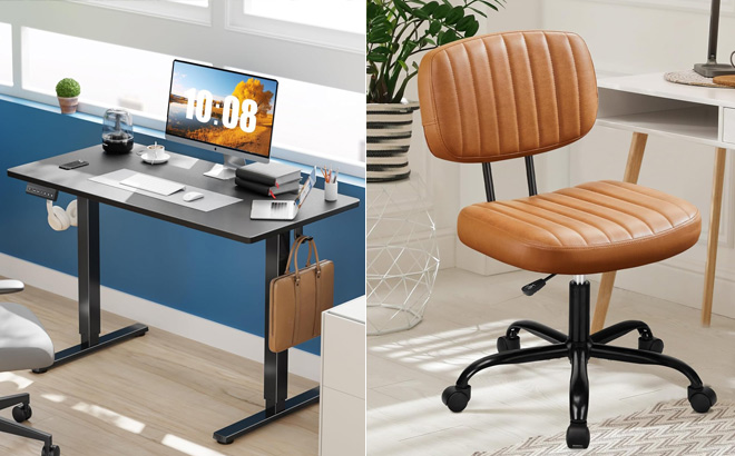 Sweetcrispy Electric Standing Desk Adjustable Height