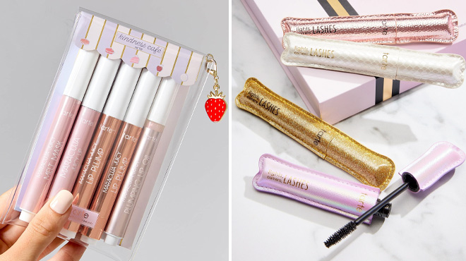 Tarte Cosmetics Sweet Indulgences Maracuja Juicy Lip Vault and Lights Camera Lashes 4 Piece Collectors Vault Tarte Cosmetics Sweet Indulgences Maracuja Juicy Lip Vault and Lights Camera Lashes 4 Piece Collectors Vault
