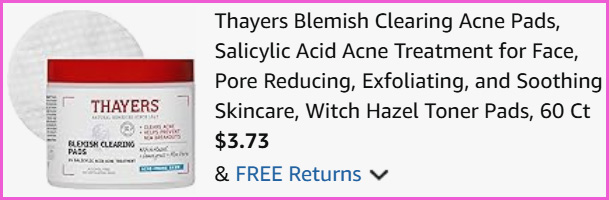 Thayers Blemish Clearing Acne Pads at Checkout