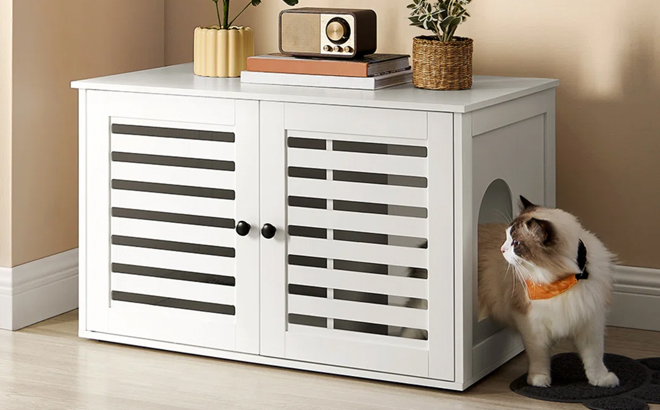 Three Posts Linkwood Litter Box Enclosure Three Posts Linkwood Litter Box Enclosure