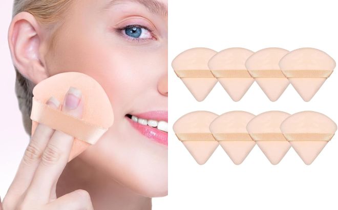 Triangle Makeup Puff 8 Pieces