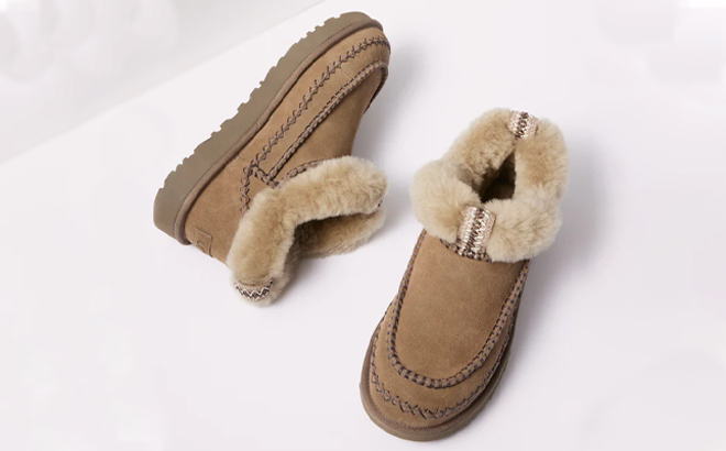 UGG Womens Classic Ultra Mini Alpine Boots in Hickory Color