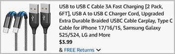 USB C Charger Cord 2 Pack Screenshot
