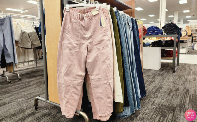 Universal Thread Womens High Rise Utility Barrel Jeans Universal Thread Womens High Rise Utility Barrel Jeans