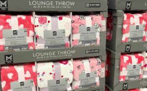Valentines Day Lounge Throws at Sams Club