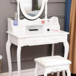 Vanity Table and Stool Set