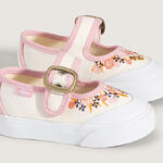 Vans Toddler Mary Jane Shoes in Marshmallow White Color