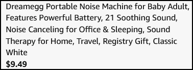 White Noise Machine Checkout White Noise Machine Checkout