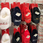 Wondershop Adult Embroidered Faux Fur Christmas Slipper Socks