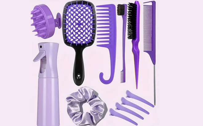 12 Piece Hair Styling Comb Set 12 Piece Hair Styling Comb Set