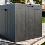 30 Gallon Outdoor Deck Box on the Ground