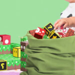 A Kid Playing with Dufvrpe Magnetic Blocks