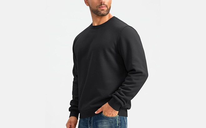 A Person Holding G Gradual Sherpa Lined Sweatshirt