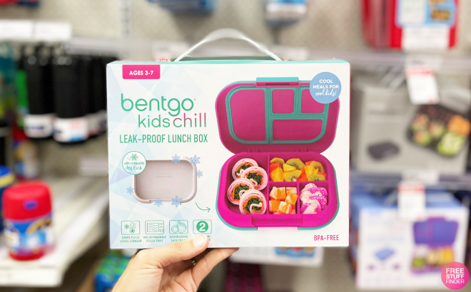 A Person Holding a Bentgo Kids Chill Leak Proof Lunch Bento Box