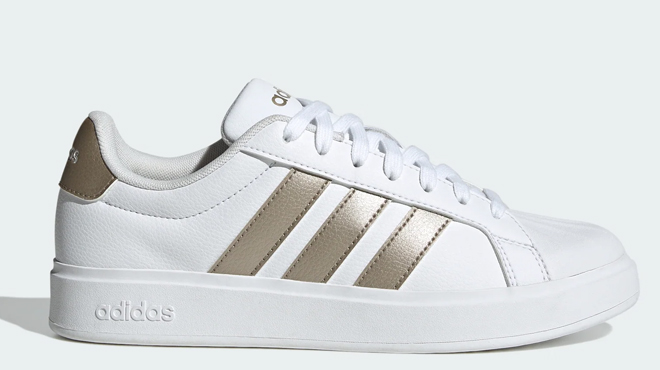 Adidas Womens White Gold Shoes Adidas Womens White Gold Shoes