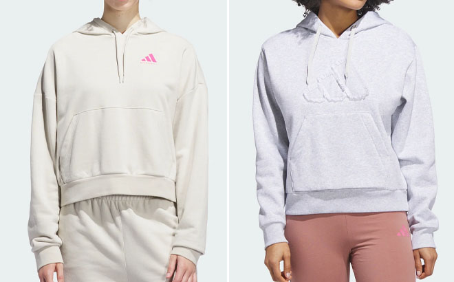 Adidas womens select awb french terry hoody and womens seasonal essentials ruffled big logo graphic hoodie Adidas womens select awb french terry hoody and womens seasonal essentials ruffled big logo graphic hoodie