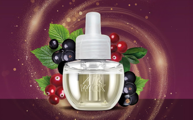 Air Wick Plug In Scented Oil Refill in Ripe Cranberry Currants Scent