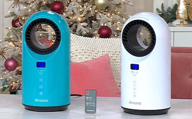 Airvana 1500 Watt Vortex Turbine Heatesr with Remote in Two Colors