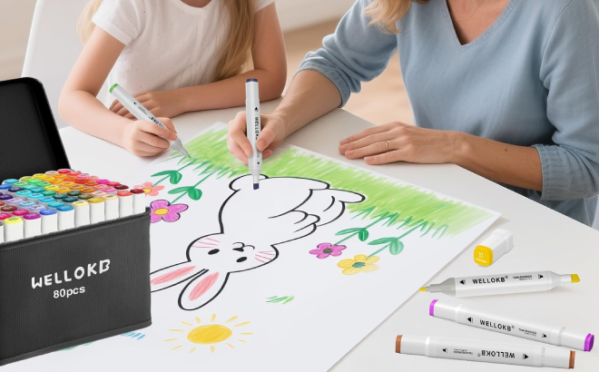 Alcohol Markers 80 Piece Set 1