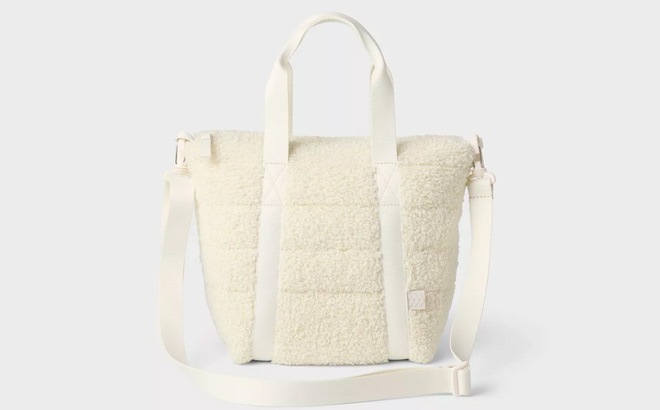 All in Motion Faux Shearling Mini Tote Bag
