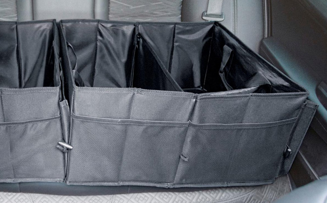 Auto Joe Collapsible Storage Organizer in BackSeat