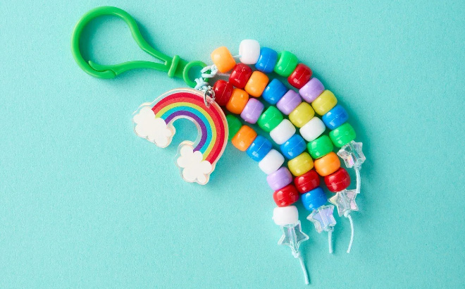 Beaded Rainbow Keychain Michaels