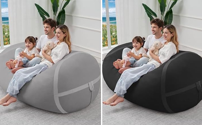 Bean Bag Chair with Removable Cover in Two Colors Bean Bag Chair with Removable Cover in Two Colors