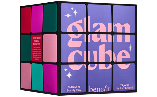 Benefit Cosmetics Glam Cube Makeup Advent Calendar 24 Days Gift Set