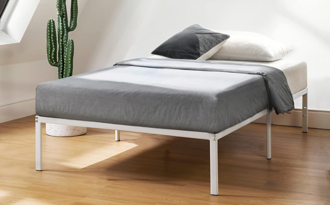 Best Price Mattress 14 Inch Metal Platform Bed Frame