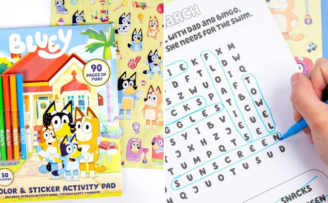 Bluey Coloring Activity Book