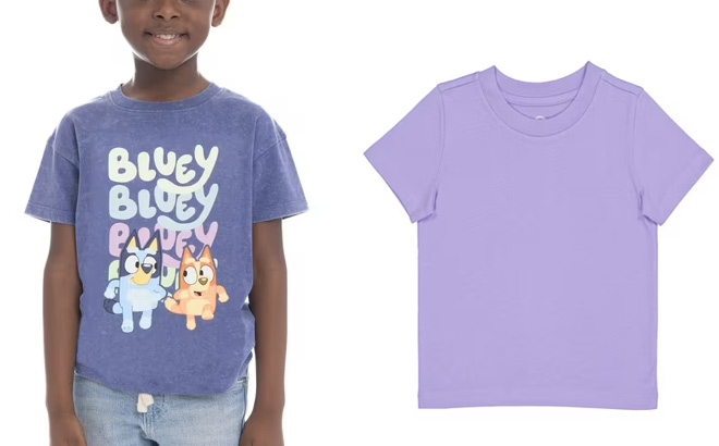Bluey Toddler Short Sleeve Crewneck Tee