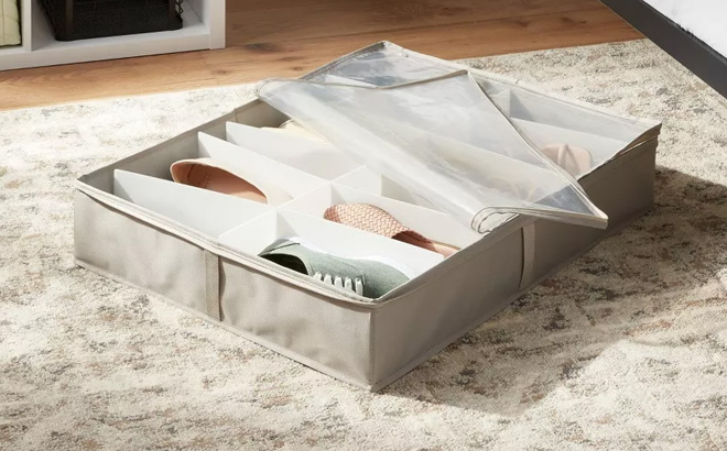 Brightroom Underbed Fabric Shoe Storage Brightroom Underbed Fabric Shoe Storage