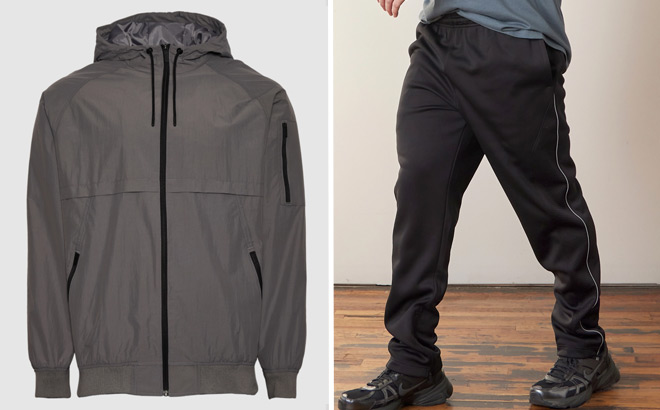 CSG City Wind Mens Jacket and CSG Pierce Mens Fleece Pants CSG City Wind Mens Jacket and CSG Pierce Mens Fleece Pants