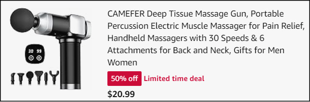 Camefer Deep Tissue Massage Gun Checkout Camefer Deep Tissue Massage Gun Checkout