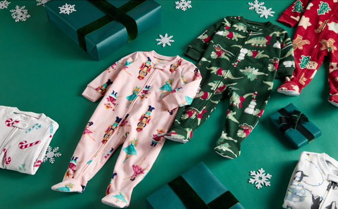 Carters Child of Mine Baby and Toddler Holiday Pajama