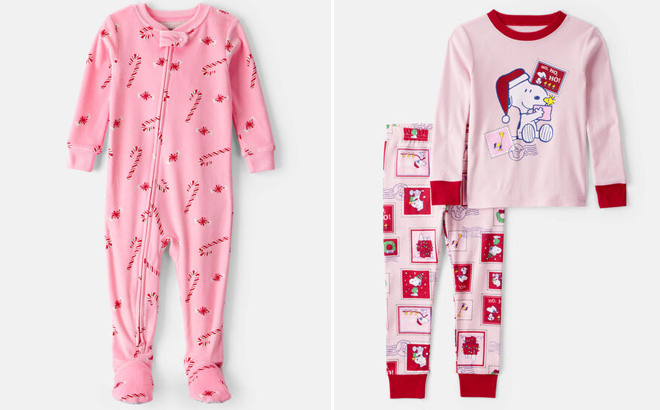 Carters Toddler Girl DreamPlush Long Sleeve Snug Fit Pajama
