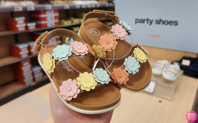 Cat Jack Toddler Sharma Molded Footbed Floral Sandals