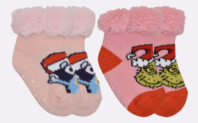 Character Toddler Fleece Lined Cozy Socks 1