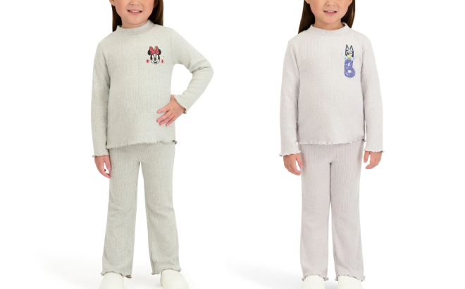 Character Toddler Girl Rib 2 Piece Legging Sets