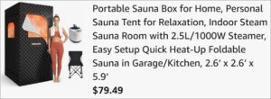 Checkout page of Wellever Portable Sauna Box Checkout page of Wellever Portable Sauna Box