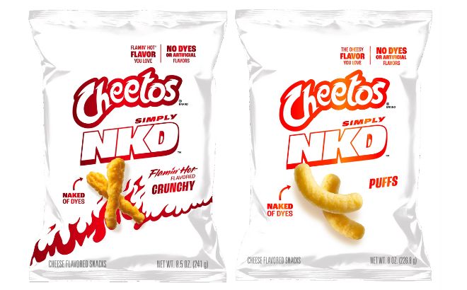 Cheetos Simply NKD Crunchy Flamin Hot Cheese Flavored and Puffs Cheese Flavored Snacks Bag Cheetos Simply NKD Crunchy Flamin Hot Cheese Flavored and Puffs Cheese Flavored Snacks Bag