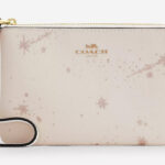 Coach Outlet Corner Zip Wristlet with Star Print