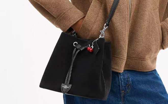 Coach Outlet Rowan Bucket Bag With Cherry Charm