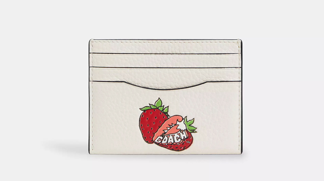 Coach Strawberry Card Case