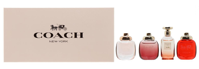 Coach Womens Perfume 4 Piece Mini Gift Set Coach Womens Perfume 4 Piece Mini Gift Set