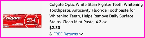 Colgate Toothpaste Checkout Screen Colgate Toothpaste Checkout Screen