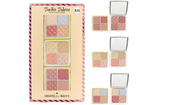 Created For Macys 3 Piece Glowy Eye and Cheek Pocket Palette Set