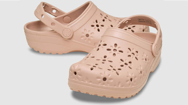 Crocs Adult Classic Floral Cut Out Clogs Crocs Adult Classic Floral Cut Out Clogs