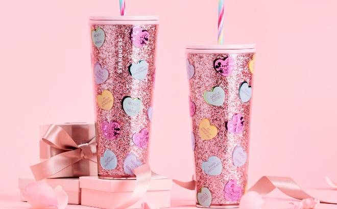 Disney Mickey Minnie Mouse Valentines Day Starbucks Travel Tumbler